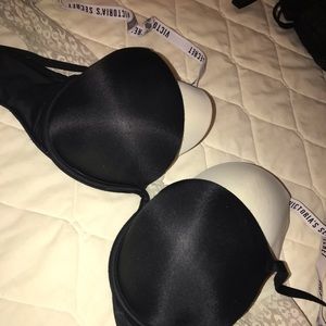 two Victoria’s Secret bras size 36C